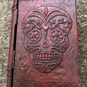 Day of the dead sugar skull trinket box